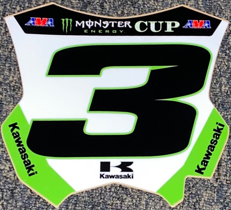 Eli Tomac 3 MEC Replica Front Number Plate Decal Etsy