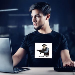 Counter Strike T-Shirt 1 Shot 1 Kill , CS2, CS:GO, lustige Shirts für Fans des Spiels, Counter-Strike, Sweater, Lustiges Tee