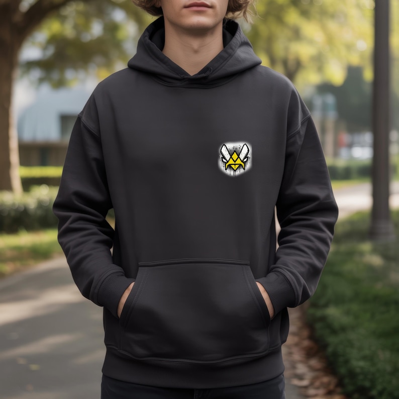 チームバイタリティロゴグラフィティパーカー | カウンターストライクアーバンバックプリント 画像 1