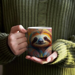 Cute Sloth Coffee Mug - Cute Baby Animal Mug for Animal Lovers, Sloth Baby, Perfect Gift for Birthdays, Holidays, and Home Decor