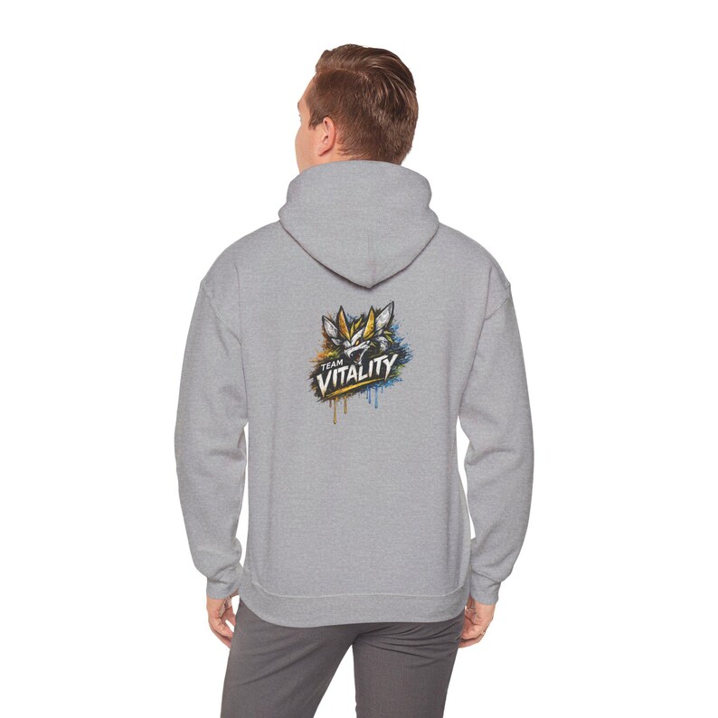 Team Vitality Logo Graffiti Hoodie | Counter-Strike Urban Back Print image 6