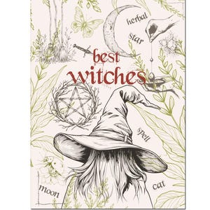 Karten, 10er Set, Glückwunschkarten, best witches, Rezeptkarten, Naturpapier, A6, Magie, Witches, Wicca, Hexen, Einladungskarten, Zauberei