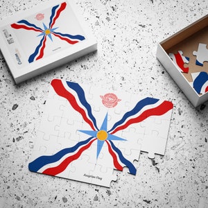 Assyrian Flag Puzzle, 30-Piece