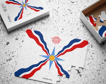 Assyrian Flag Puzzle, 30-Piece