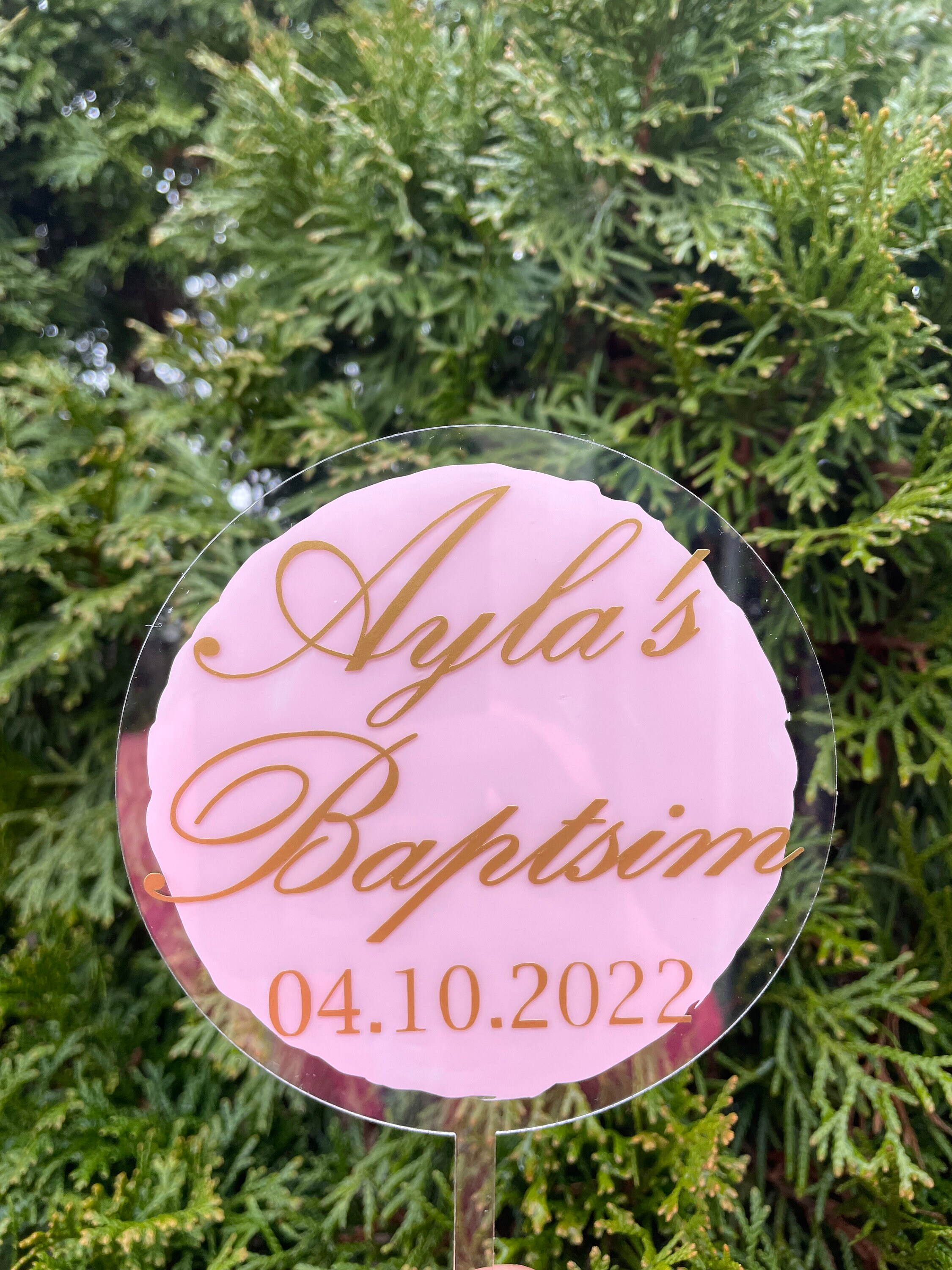 Custom Acrylic Cake Topper Personalize Cake Cake Topper Modern Etsy