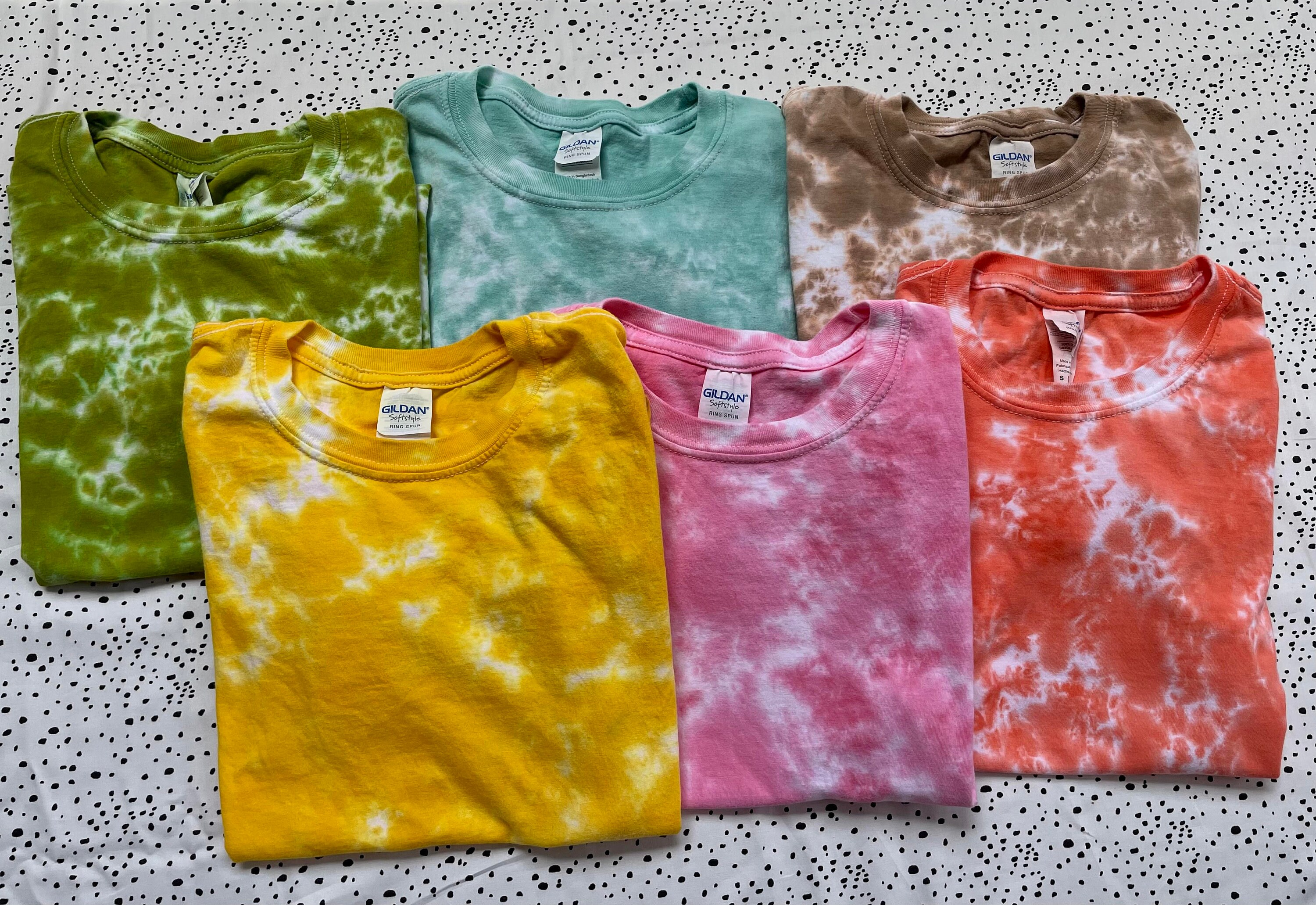 Crumple Tie-Dye T-shirt | Etsy