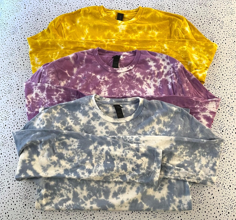 crumple tie dye long sleeve