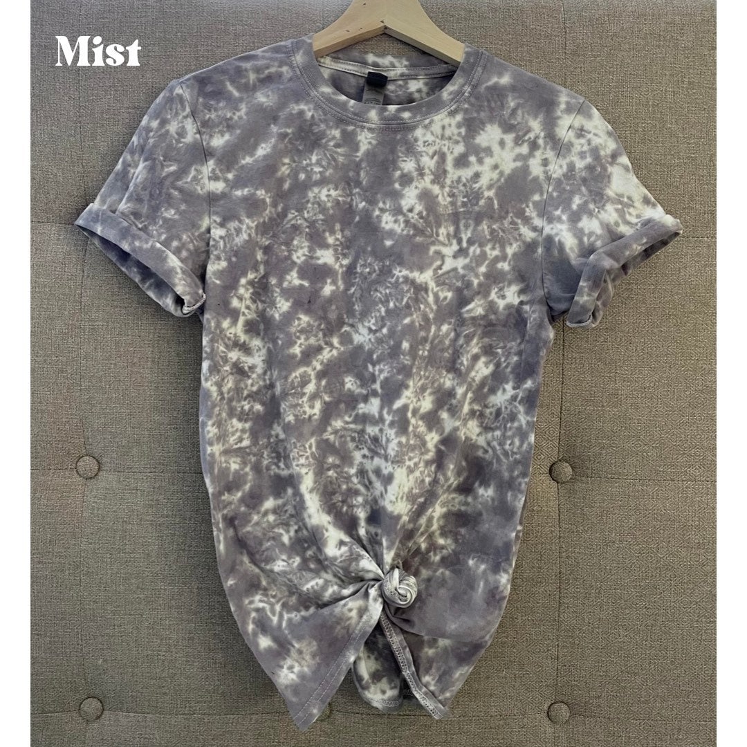 crumple tie dye shirt