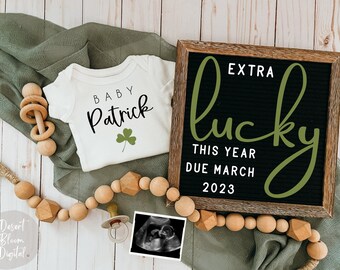 St. Patrick's Day Pregnancy Announcement: Gender Neutral Social Media (Digital Download)