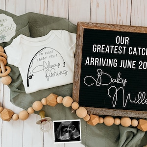 Funny Fishing Pregnancy Announcement: Gender Neutral, Greatest Catch (Digital)