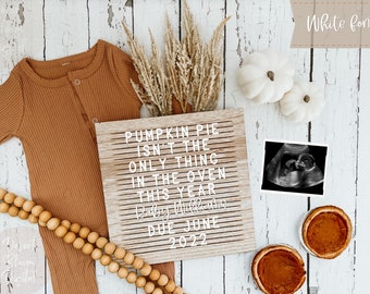 Funny Thanksgiving Pregnancy Announcement: Pumpkin Pie Oven (Digital)