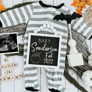 Halloween Pregnancy Announcement: Custom Social Media Post (Digital Download)