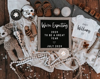 New Year Pregnancy Announcement: Gender Neutral Reveal (Digital)