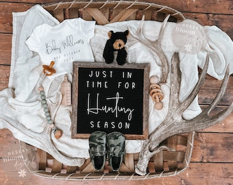 Hunting Theme Pregnancy Announcement: Deer Ultrasound (Digital)