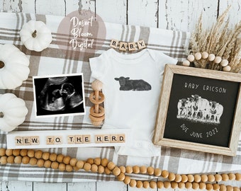 Custom Farm Theme Pregnancy Announcement: Gender Neutral Social Media (Digital)