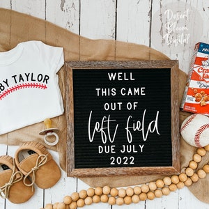 Baseball theme | Funny unexpected | digital pregnancy announcement | social media post  | gender neutral | custom digital download