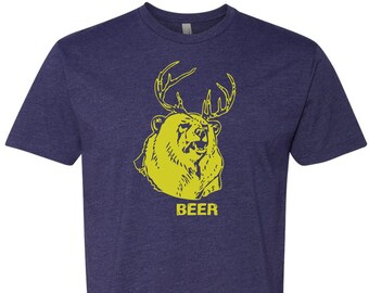 BEER Deer Bear tee