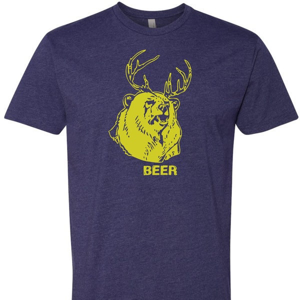 BEER Deer Bear tee