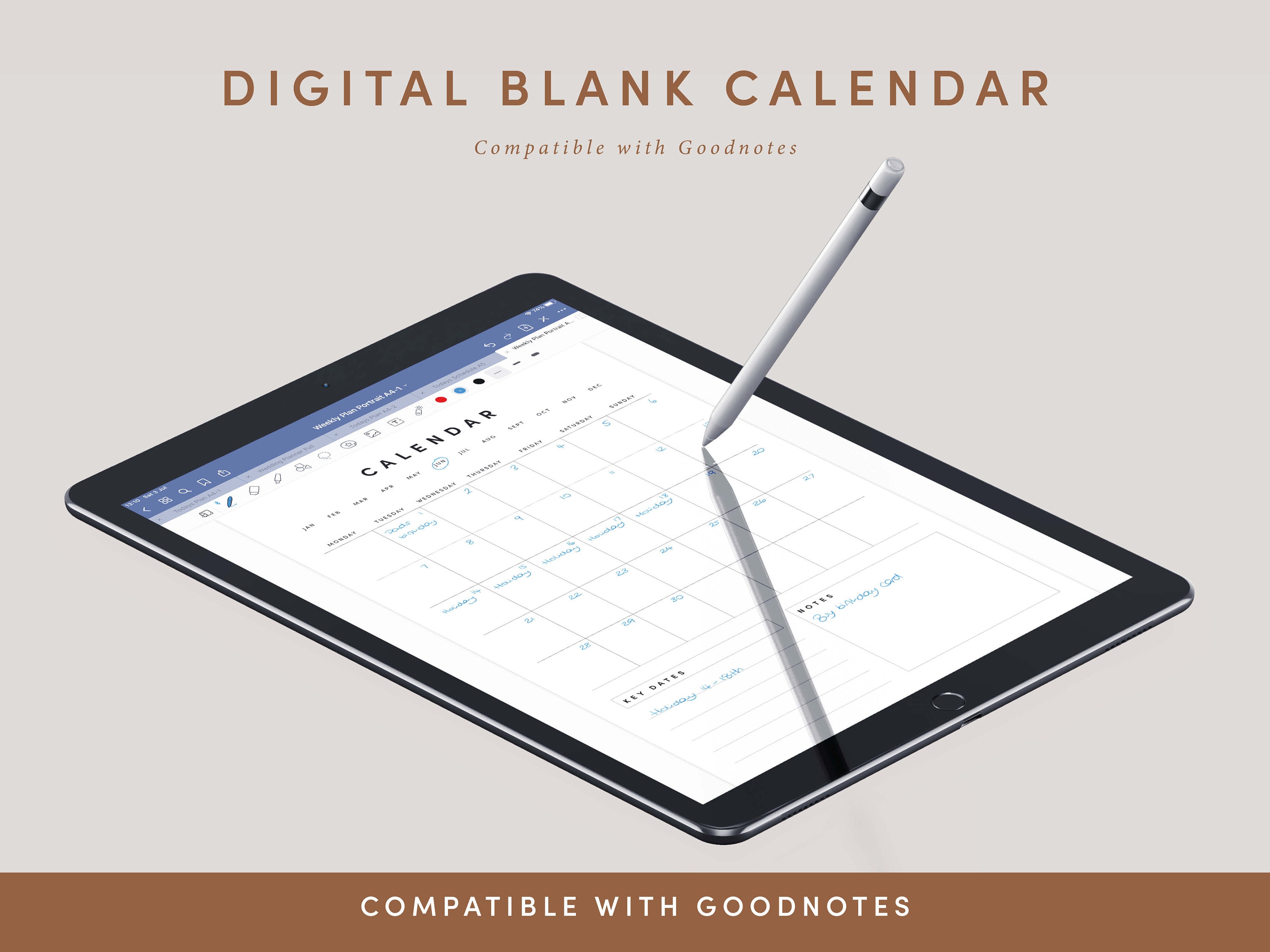 Blank Monthly Calendar Portrait Template, Printable Calendar Blank ...