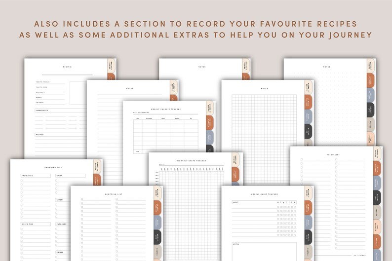 Digital Fitness Planner Goodnotes Fitness Planner Ipad Etsy