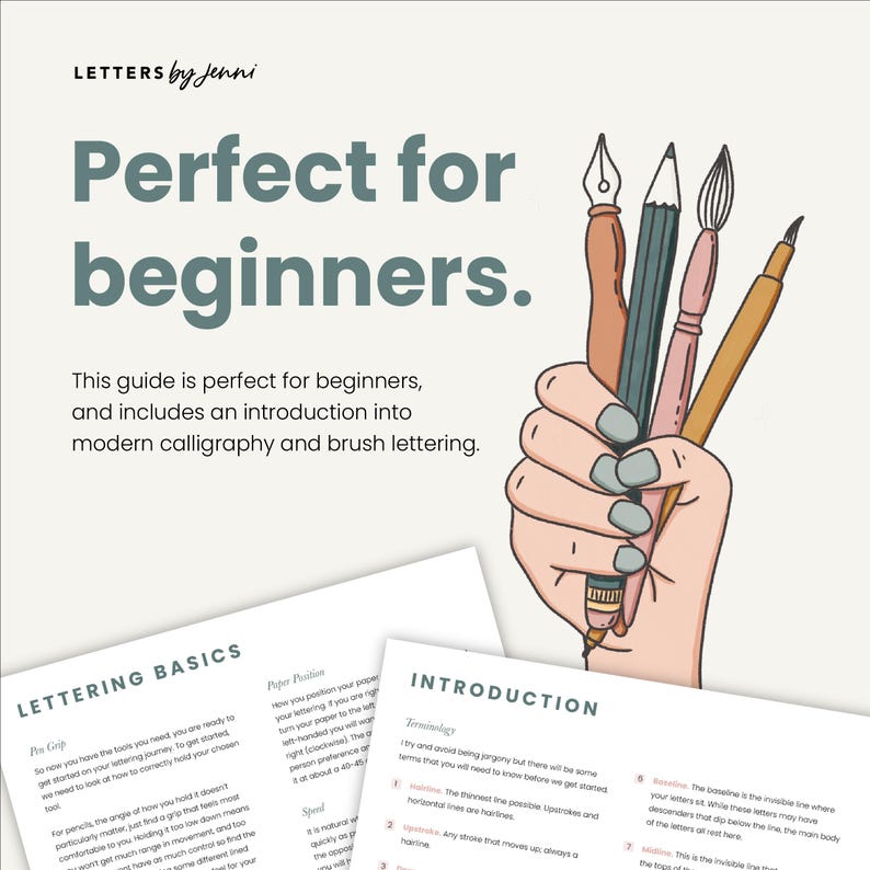 Lowercase Lettering Beginners Calligraphy Lowercase Alphabet Practice Sheets, Calligraphy ...