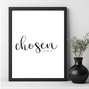 1 Peter 2:9 | Christian Wall Art | Minimalist Mod | Home Decor | Religious Wall Art | Scripture | Bible Verse Wall Art | Inspirational |