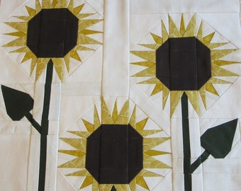 Sunflowers / Sunflower Foundation Paper Piecing / PDF Pattern