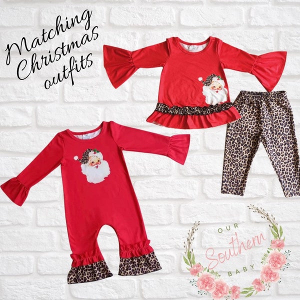 Christmas Romper, Leopard Print Christmas, Baby Christmas Outfit, My First Christmas, Christmas Cheetah, Toddler Christmas Outfit