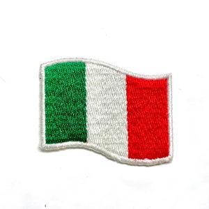 Italy Flag Patch Embroidered Badge Sew On Emblem