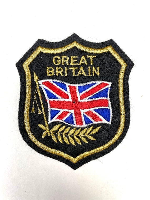 GREAT BRITAIN Flag Patch Embroidered Badge Sew On Emblem Etsy