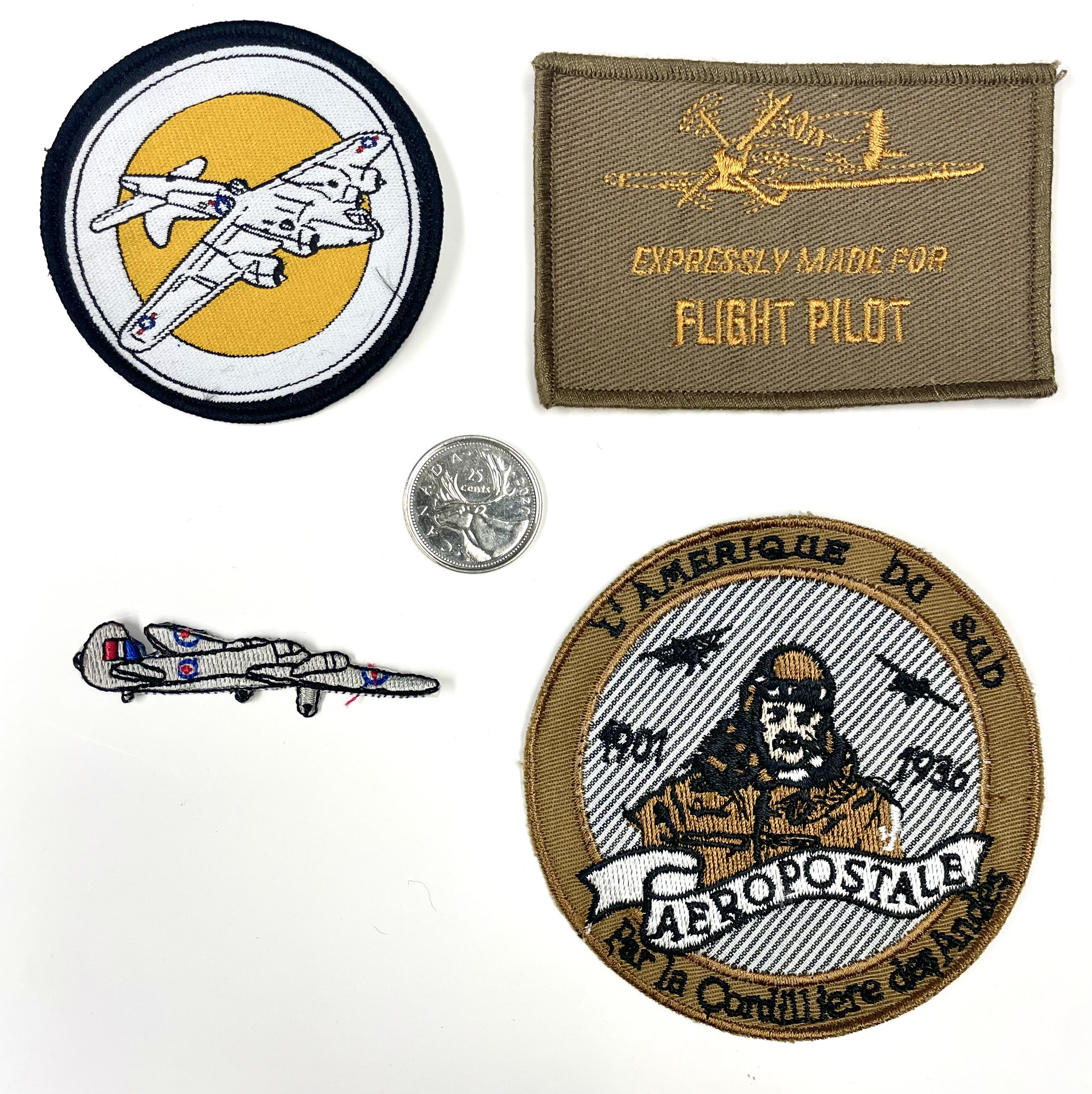 Vintage Air Force Flight Pilot Army Single Pilot Jet Embroidered ...