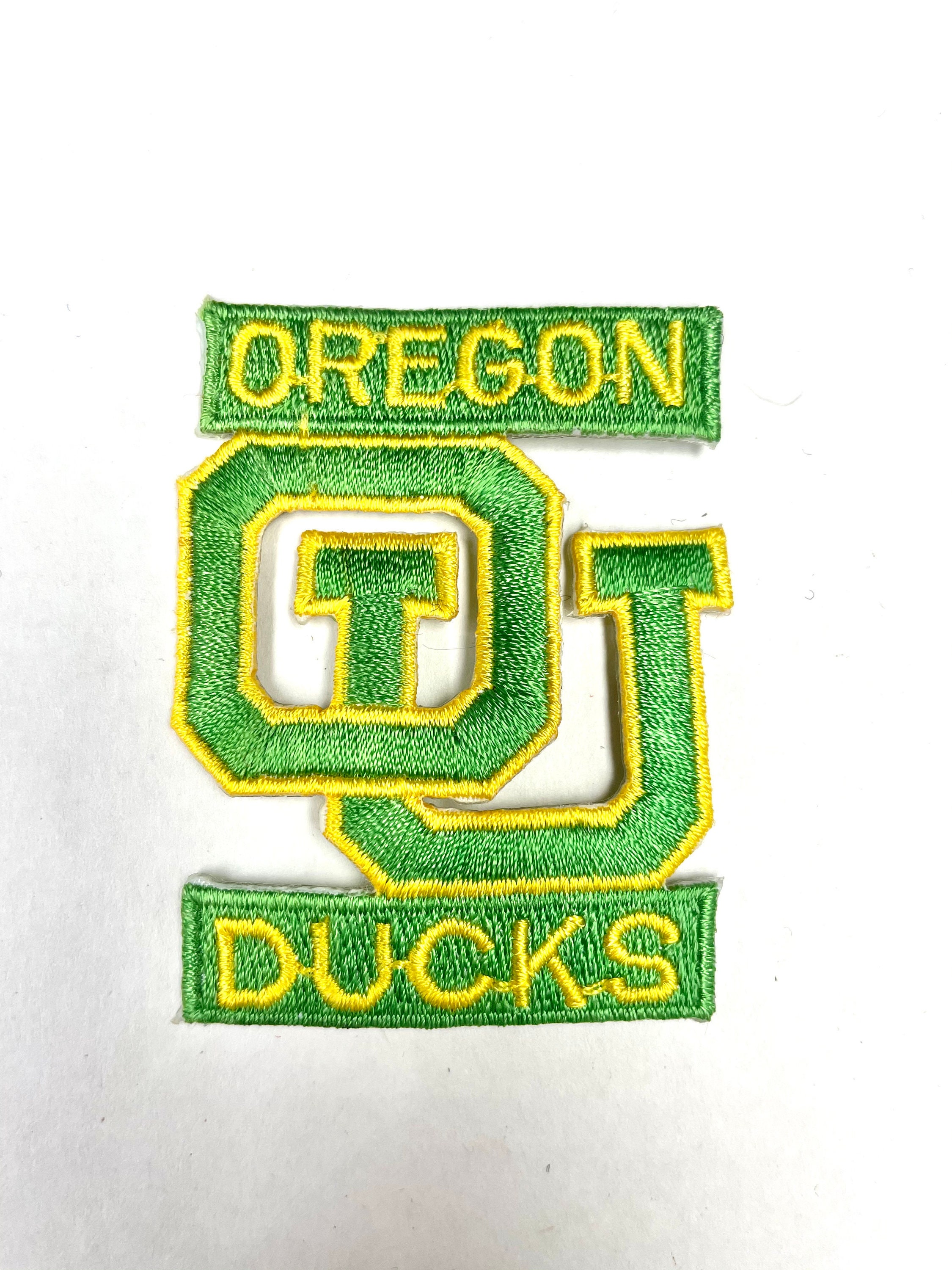 Vintage OREGON DUCKS Patch Embroidered Badge Sew Iron On Logo Etsy