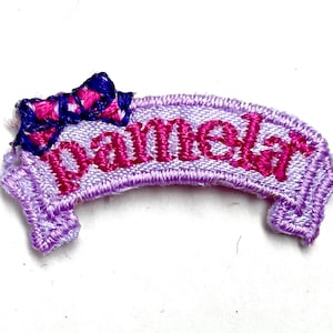 Vintage Pamela Doll Patch Insignia bordada Iron Sew On Emblem