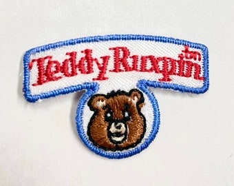 Vintage Teddy Ruxpin Patch Embroidered Badge Iron Sew On Emblem