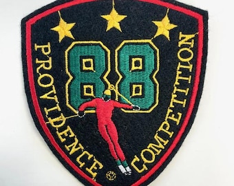 Vorsehung Nordischer Ski Wettbewerb Vintage Eisen Aufnäher Applikation Stickerei Aufnäher