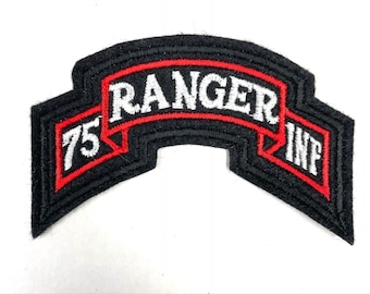 Parche bordado del 75.º Regimiento de Infantería Ranger del Ejército para coser.