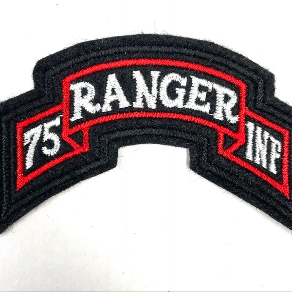 75 Ranger Infantry Regiment Army Patch Embroidered Badge Sew On Emblem