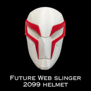 Future Web Slinger 2099 Helmet (white) Lifesize Helmet