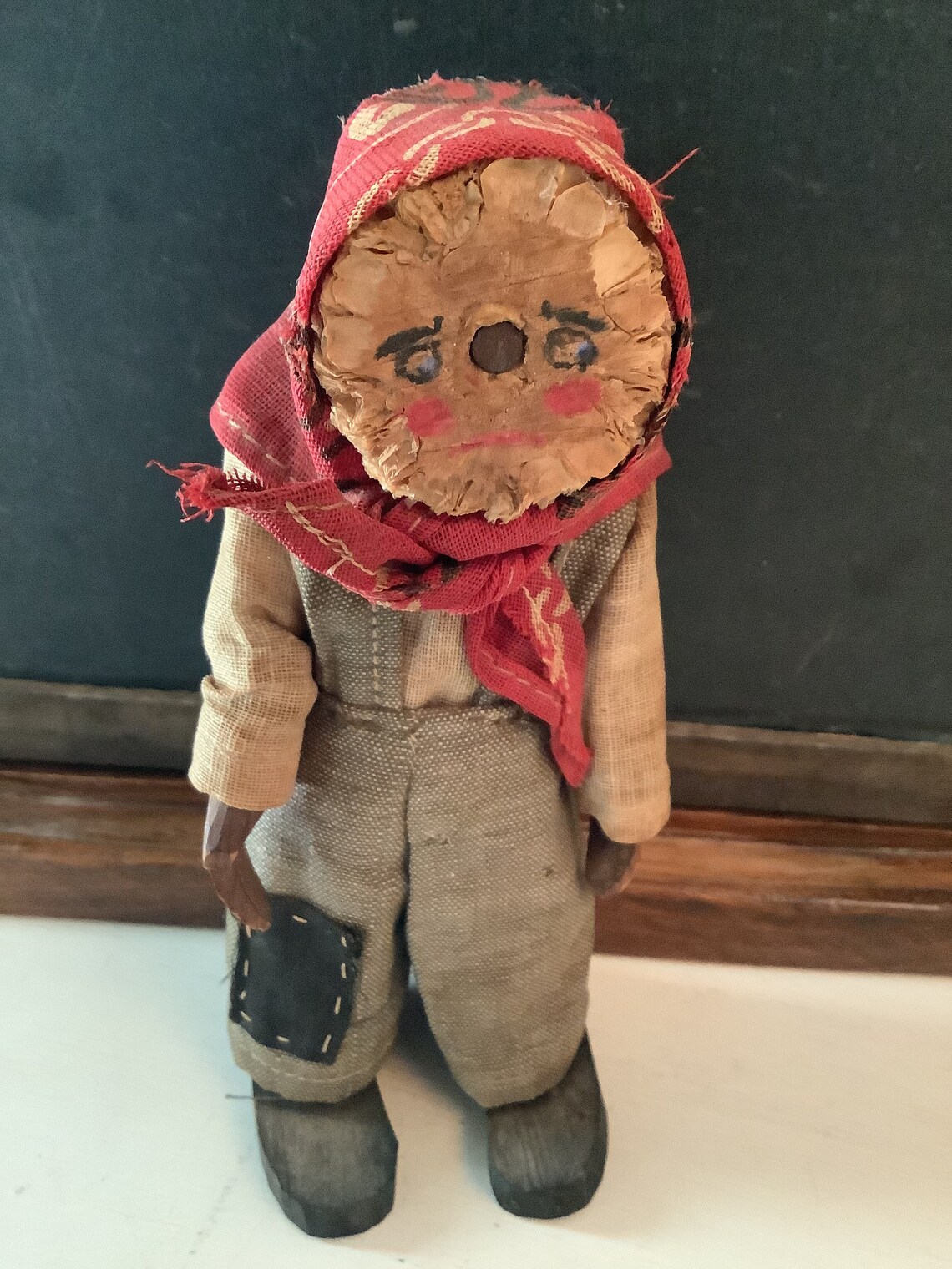 Primitive Handmade Corn Cob Doll Primitive Folk Art Handmade Etsy