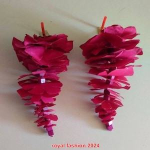 earrings with silk and organza, gift for woman, royal fashion 25 for woman