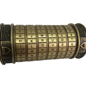 Da Vinci Code Metal Cryptex Lock Letter Password, Wedding Gift, Valentine's Day Gift, Proposal Idea, Surprise, Gift for Her, Anniversary image 2