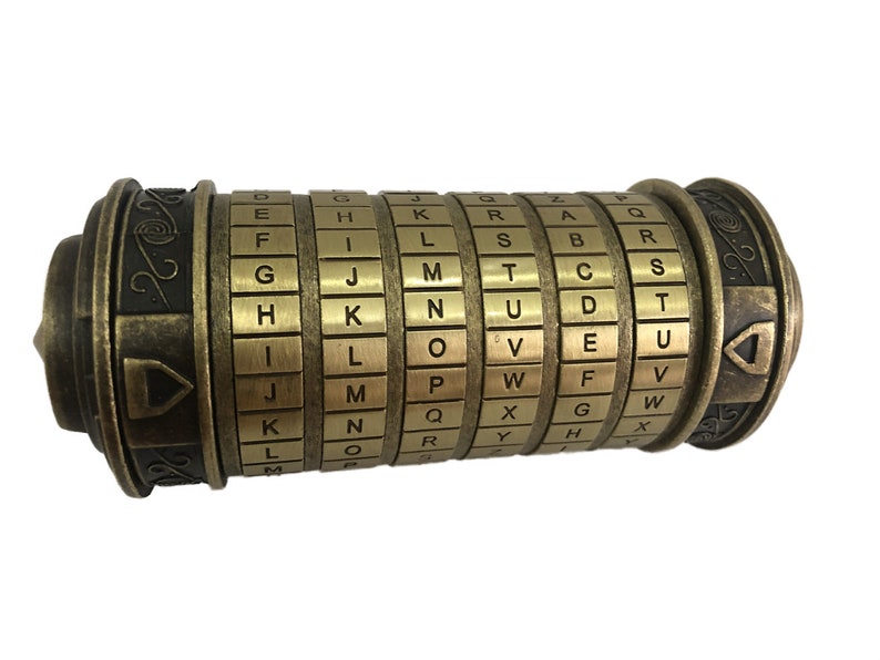 Da Vinci Code Metal Cryptex Lock Letter Password, Wedding Gift, Valentine's Day Gift, Proposal Idea, Surprise, Gift for Her, Anniversary image 2