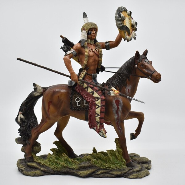 Indian on Horse Etsy