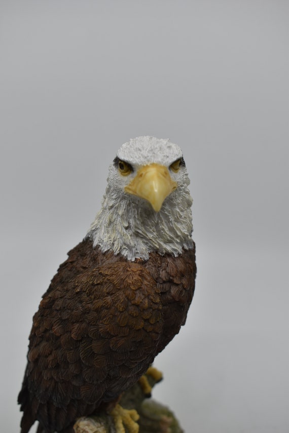 American Eagle Statue Bald Eagle Perching on Tree Branch - Etsy