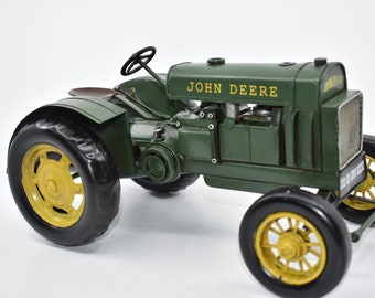 Tracteur en métal moulé sous pression vert 1931 GP John Deere 30 cm | Tracteurs décoratifs et cadeaux