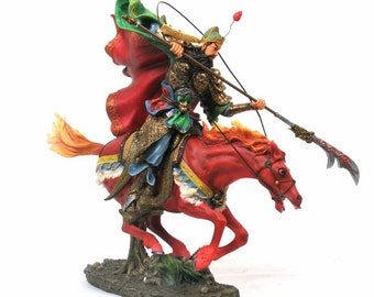 Chinese General Guan Yu Figure | Guan Yu Warrior Statue |  Chinese Hero Sculpture | Emperor Guan | Chinese Military Figure, Birthday Gift