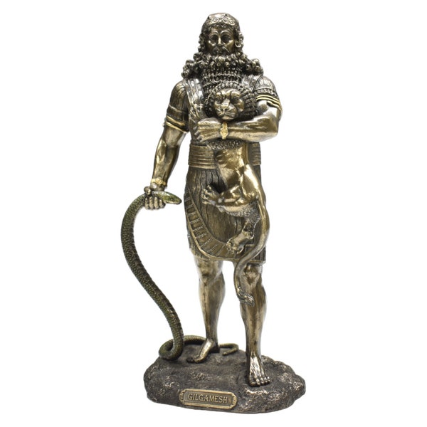 Gilgamesh Statue, Sumerian King Gilgamesh Figurine, Uruk Hai King Sculpture Gilgamesh Figure,  Trinket Figure