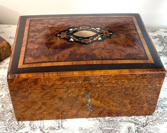 Oval Silver Plate Repousse Jewelry Box Victorian with Raised Rose