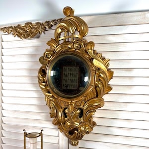 Lot De 4 Miroirs Vintage Dorés Pour Déco Murale - Formes Variées (ovale, Bouclier, Avec Poignées) - Style Rétro, Parfait Pour Salon, Salle De Bain