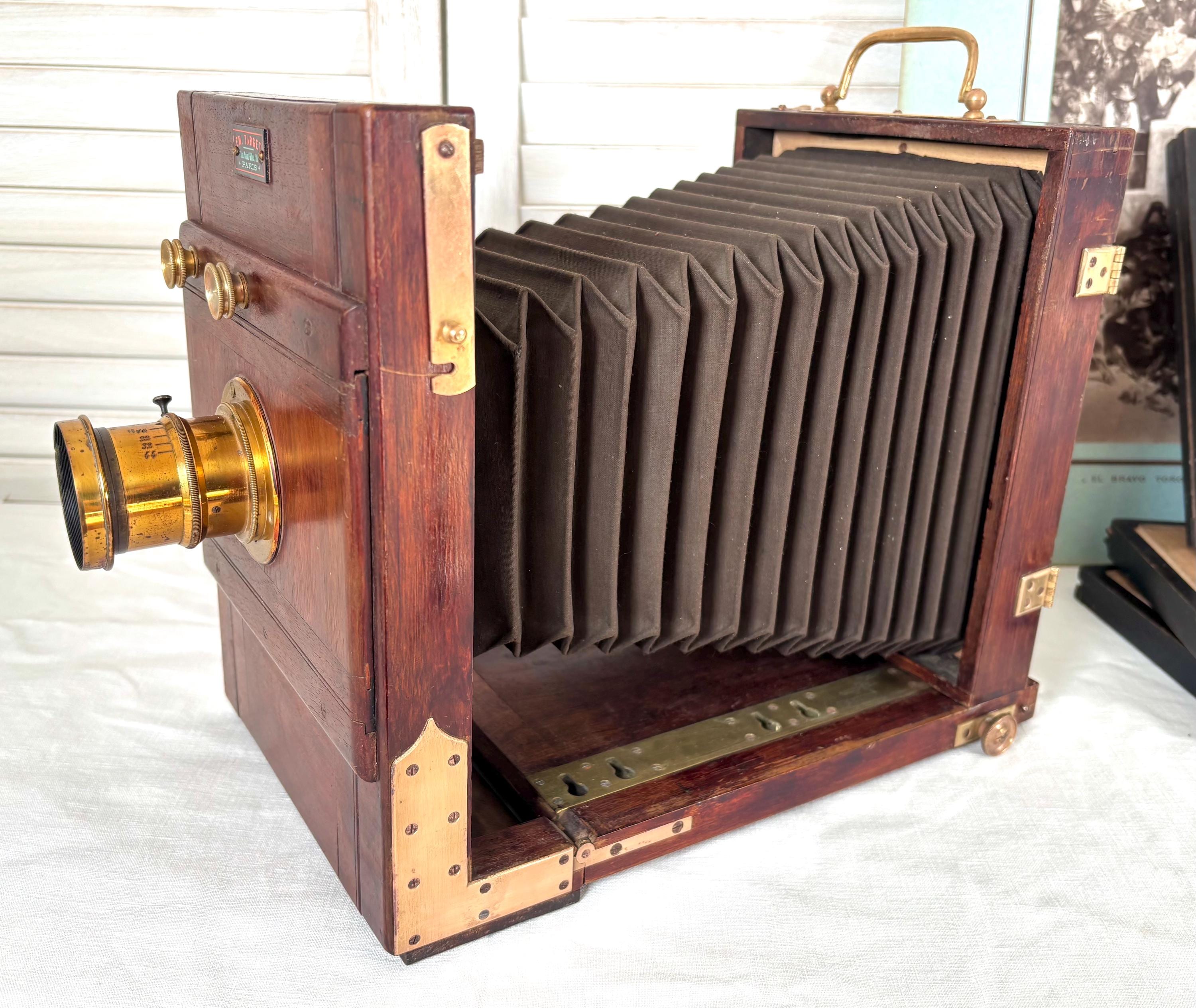 Antique Large Format Camera 13x18 C1900 – French Wooden Bellows Camera ...